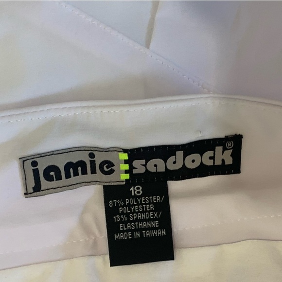 NWT Jamie Sadock Sz 18 Airwear Pleated 17.5” Skort Skirt 21316 White Golf Tennis - Picture 4 of 8